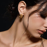 Golden Vine Whisper Earrings - booneealus