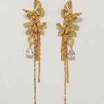 Golden Bloom Wings Earring - booneealus
