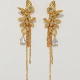 Golden Bloom Wings Earring - booneealus