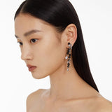 Long-Style Natural Stone Stud Earrings