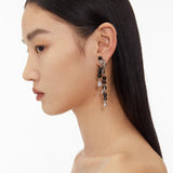 Long-Style Natural Stone Stud Earrings