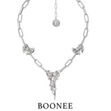 Three - dimensional Butterfly - knot Pull - chain Necklace