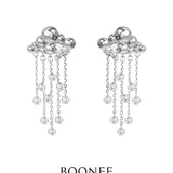 Cloud - Shaped, Water - Drop - Shaped And Round - Ball - Spliced Detachable Earrings