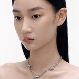 Three - dimensional Butterfly - knot Pull - chain Necklace