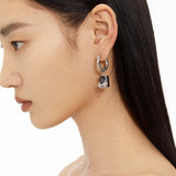 Asymmetric Gemstone Ear Cuffs