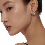 Musical - Note - Shaped Pearl - Surrounded Detachable Ear Studs