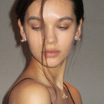 Teardrop-Shaped Butterfly Studs - booneealus
