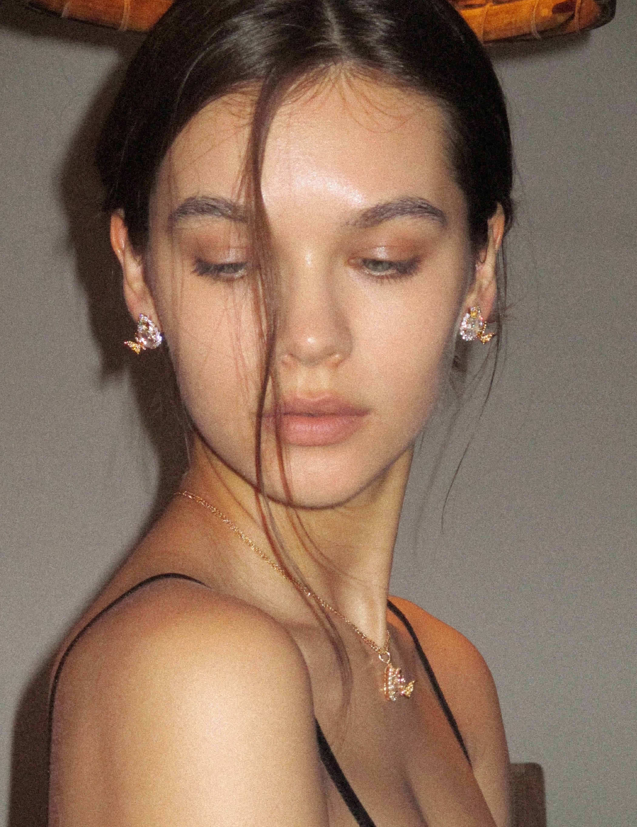 Teardrop-Shaped Butterfly Studs - booneealus