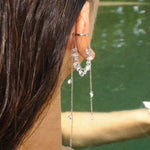 Zircon Tassel Ear Drops(Clip-on) - booneealus