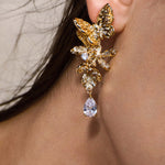 Studs with Butterfly Flower and Dragonfly - booneealus