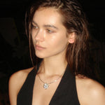 Twisted Braided Wrap Zirconia Necklace - booneealus