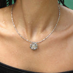 Twisted Braided Wrap Zirconia Necklace - booneealus