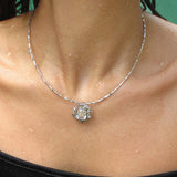 Twisted Braided Wrap Zirconia Necklace - booneealus