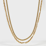 Round Snakebone Chain Handmade Chain Stacking Necklace - booneealus