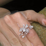 Zircon Butterfly Open Ring - booneealus