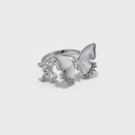 Shell Butterfly Open Ring - booneealus