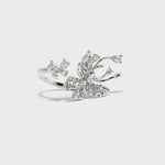 Zircon Butterfly Open Ring - booneealus