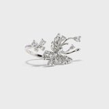 Zircon Butterfly Open Ring - booneealus