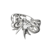 Butterfly - knot Inlaid Diamond Ring (Large / Small Size)
