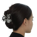 Large - sized Zircon Heart - shaped Butterfly - knot Hairpin&nbsp;