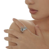 Butterfly - knot Inlaid Diamond Ring (Large / Small Size)