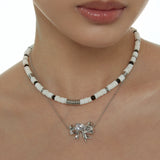 Shell Rough - Stone Beaded Necklace.