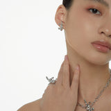 童话/亮钻兔子手工熔岩环扣项链