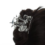 Large - sized Zircon Heart - shaped Butterfly - knot Hairpin&nbsp;